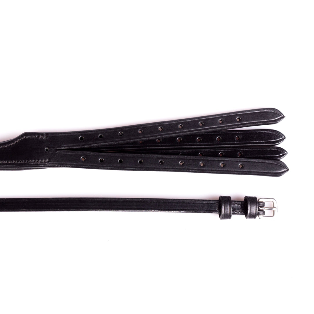 Double Anatomical Gel Padded with Cut Back Ears 4/8 Crownpiece - Black
