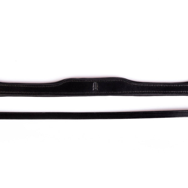 Nosebandless Anatomical Gel Padded with Cut Back Ears 4/8 Crownpiece - Black