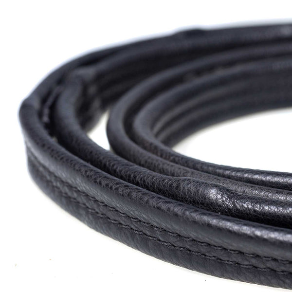Padded Leather 5/8" Buckle Reins – Black