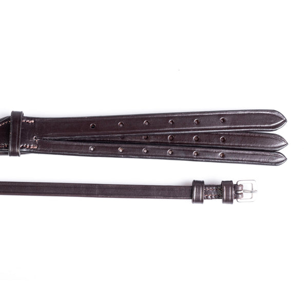 2 in 1 Double Anatomical Gel Padded with Cut Back Ears 5/8 Crownpiece - Havana