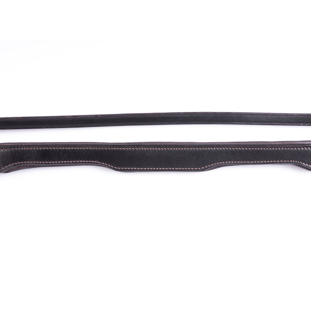 Double Anatomical Gel Padded with Cut Back Ears 4/8 Crownpiece - Havana