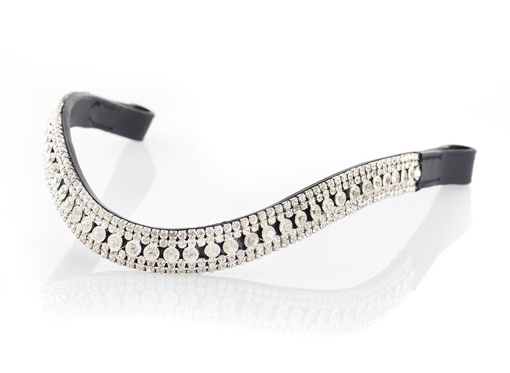 Black Snaffle Bridle 'Couture' - Flexible Fit Equestrian LLC