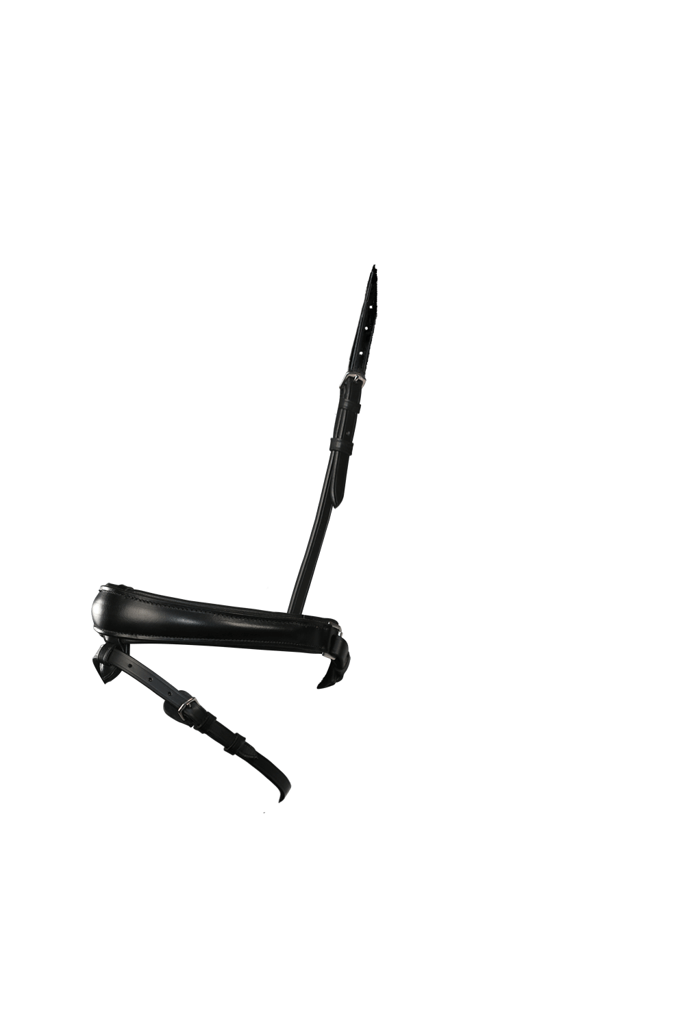 ANATOMICAL RAISED PLAIN CONVERTER CRANK - BLACK NOSEBAND - Flexible Fit Equestrian LLC