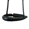Anatomical Raised Plain Converter Crank - Black Gel Noseband