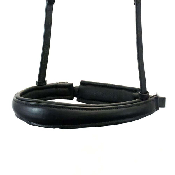 Anatomical Raised Plain Converter Crank - Black Gel Noseband