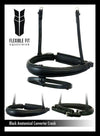 ANATOMICAL RAISED PLAIN CONVERTER CRANK - BLACK NOSEBAND - Flexible Fit Equestrian LLC