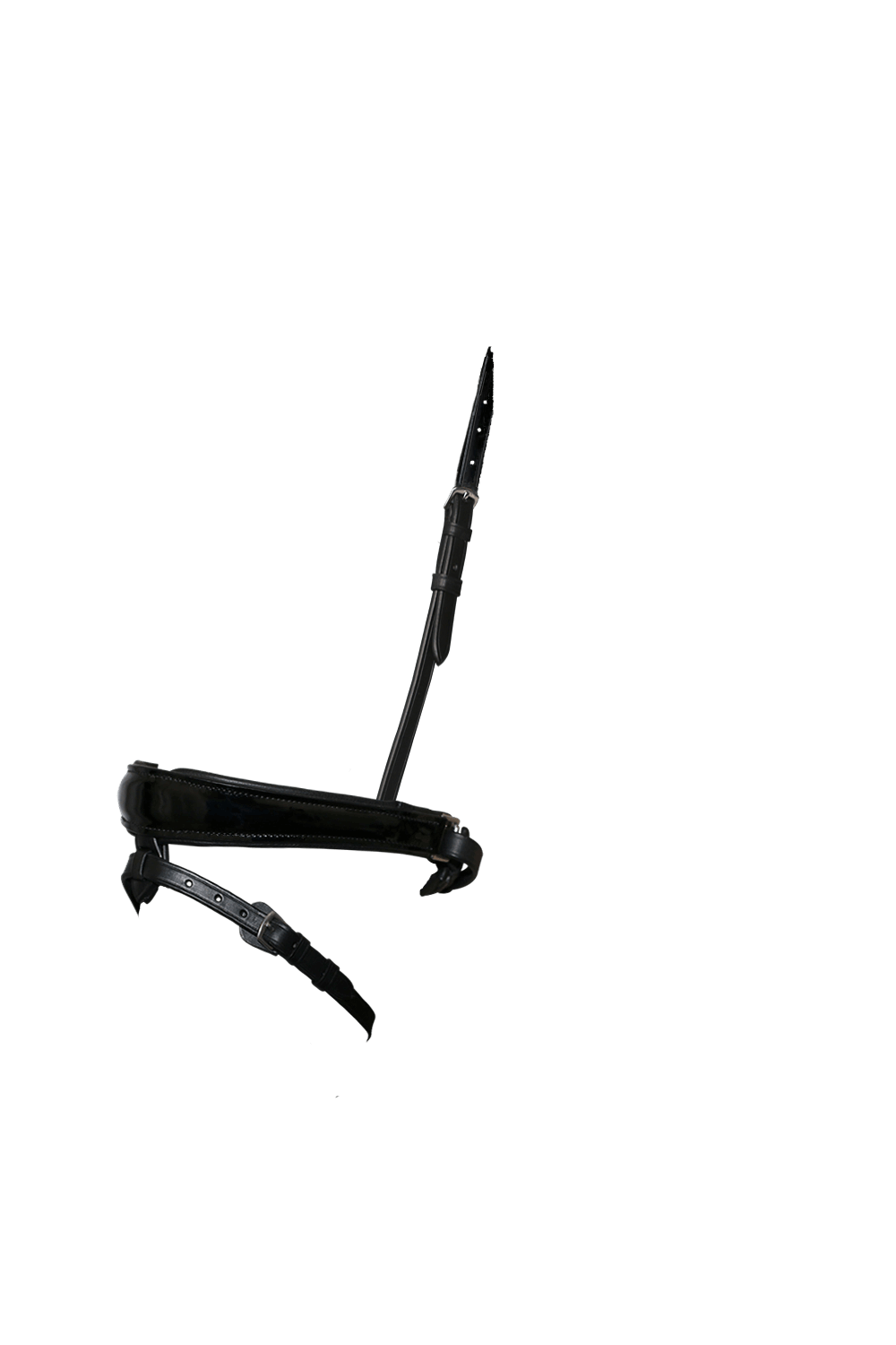 ANATOMICAL RAISED PATENT CONVERTER CRANK - BLACK NOSEBAND - Flexible Fit Equestrian LLC