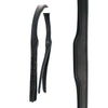 Anatomical Gel Padded with Cut Back Ears 4/8 Crownpiece - Black