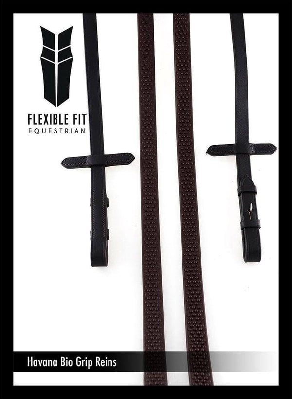English vegetable-tanned leather rein ends in Havana
