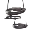 ANATOMICAL RAISED PATENT CONVERTER CRANK - HAVANA NOSEBAND - Flexible Fit Equestrian LLC