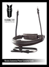 ANATOMICAL RAISED PATENT CONVERTER CRANK - HAVANA NOSEBAND - Flexible Fit Equestrian LLC