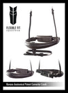 ANATOMICAL RAISED PATENT CONVERTER CRANK - HAVANA NOSEBAND - Flexible Fit Equestrian LLC
