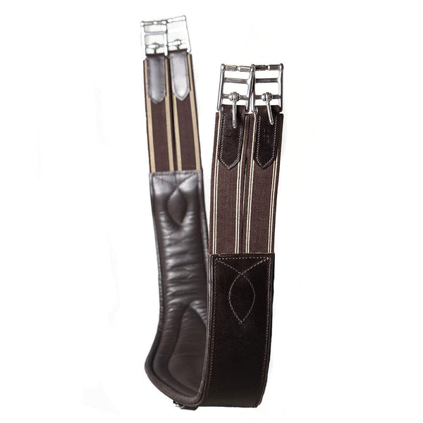 LONG GEL PADDED BELLY GIRTH - HAVANA - Flexible Fit Equestrian LLC