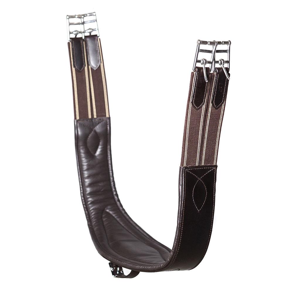 LONG GEL PADDED BELLY GIRTH - HAVANA - Flexible Fit Equestrian LLC