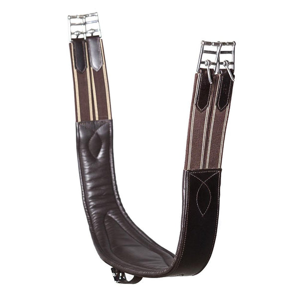 LONG GEL PADDED BELLY GIRTH - HAVANA - Flexible Fit Equestrian LLC