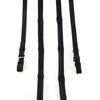 Padded Leather 5/8" Buckle Reins – Black