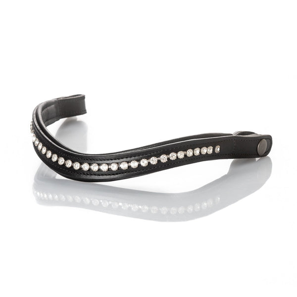 Black Snaffle Bridle 'Noir' - With Removable Flash Noseband