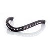 Black Snaffle Bridle 'Monaco' - with removeable flash noseband