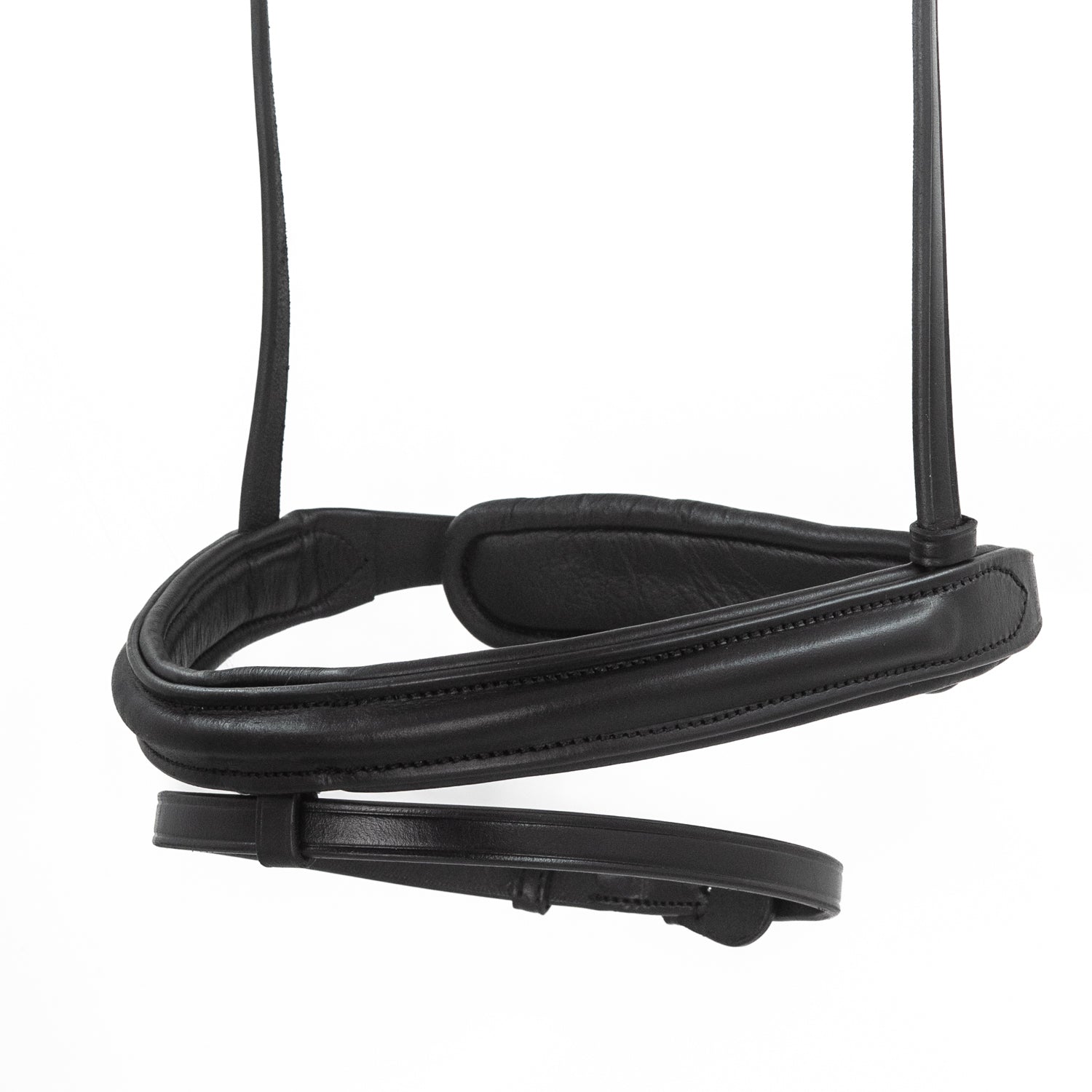 Black Snaffle Bridle 'Silvermere' - with removeable flash noseband