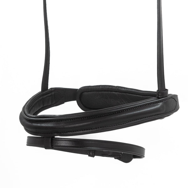Black Snaffle Bridle 'Royale' - With Removable Flash Noseband