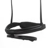 Black Snaffle Bridle 'Silvermere' - with removeable flash noseband