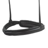 Black Snaffle Bridle 'Silvermere' - with removeable flash noseband