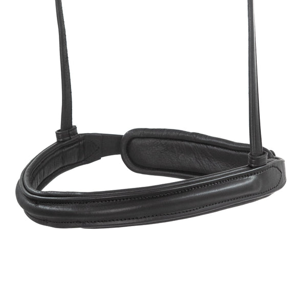 Black Snaffle Bridle 'Silvermere' - with removeable flash noseband