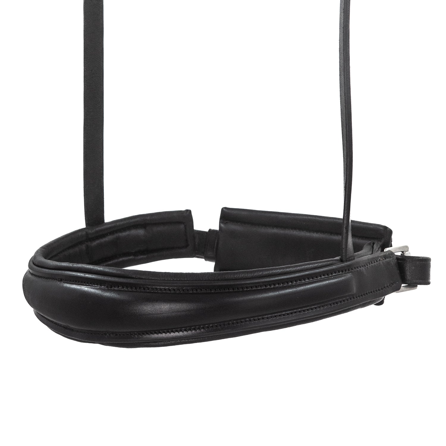 Black English Leather Snaffle Bridle 'Seraphina' - With Removable Flash Noseband