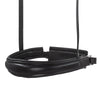Black English Leather Snaffle Bridle 'Seraphina' - With Removable Flash Noseband