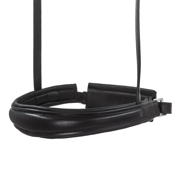 Black English Leather Snaffle Bridle 'Seraphina' - With Removable Flash Noseband