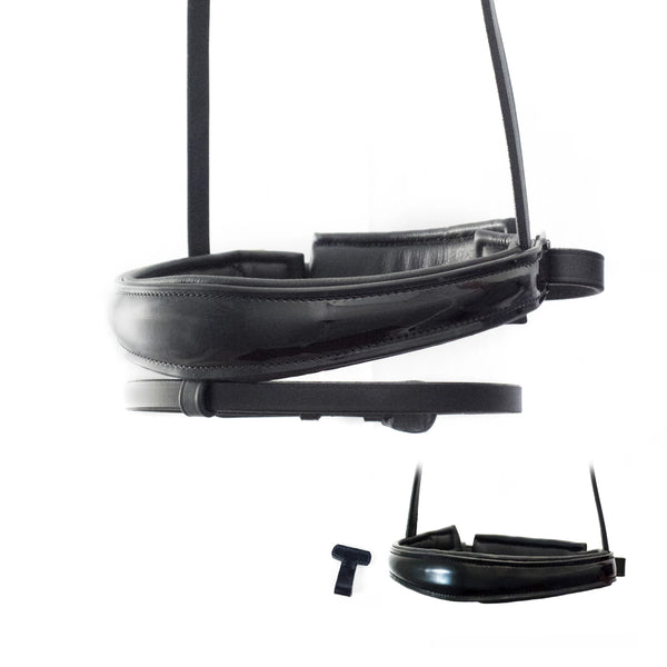 Anatomical Raised Patent Converter Crank - Black Gel Noseband