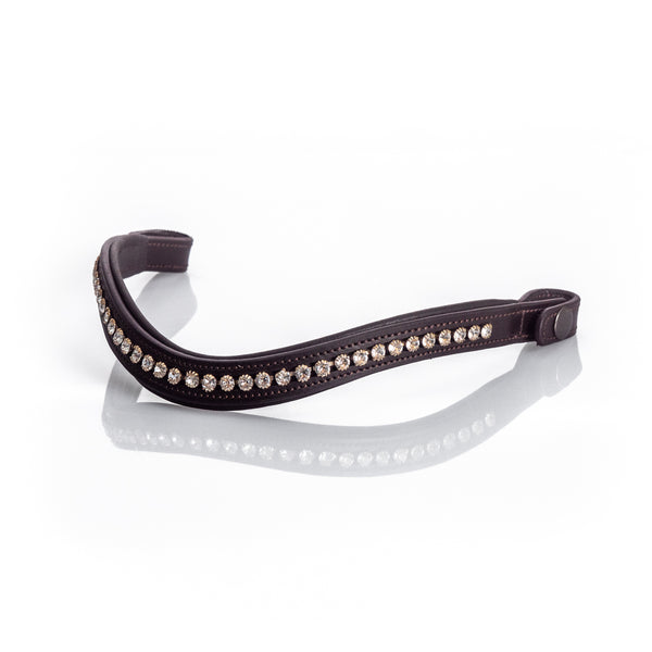 Clear Crystal Mid Wave  Browband - Havana