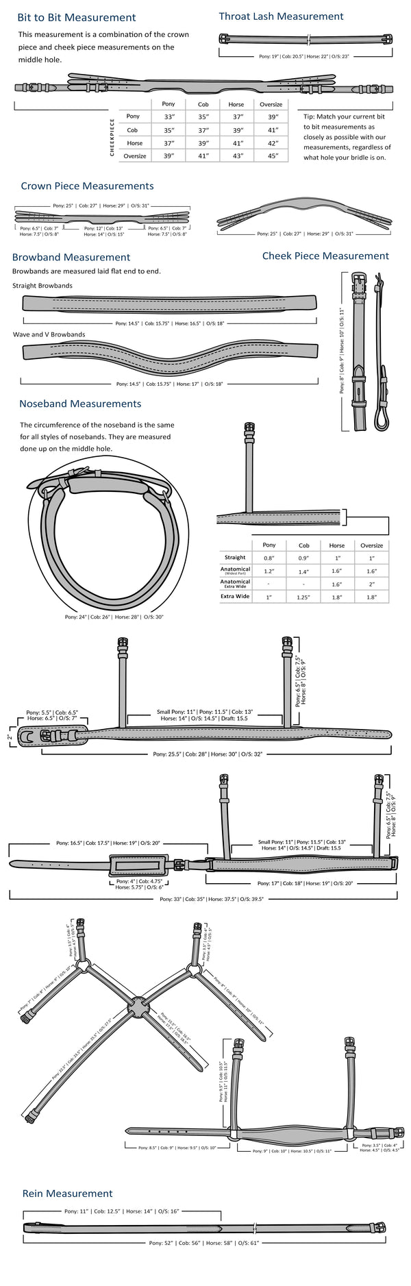 Black English Leather Snaffle Bridle 'Sam'