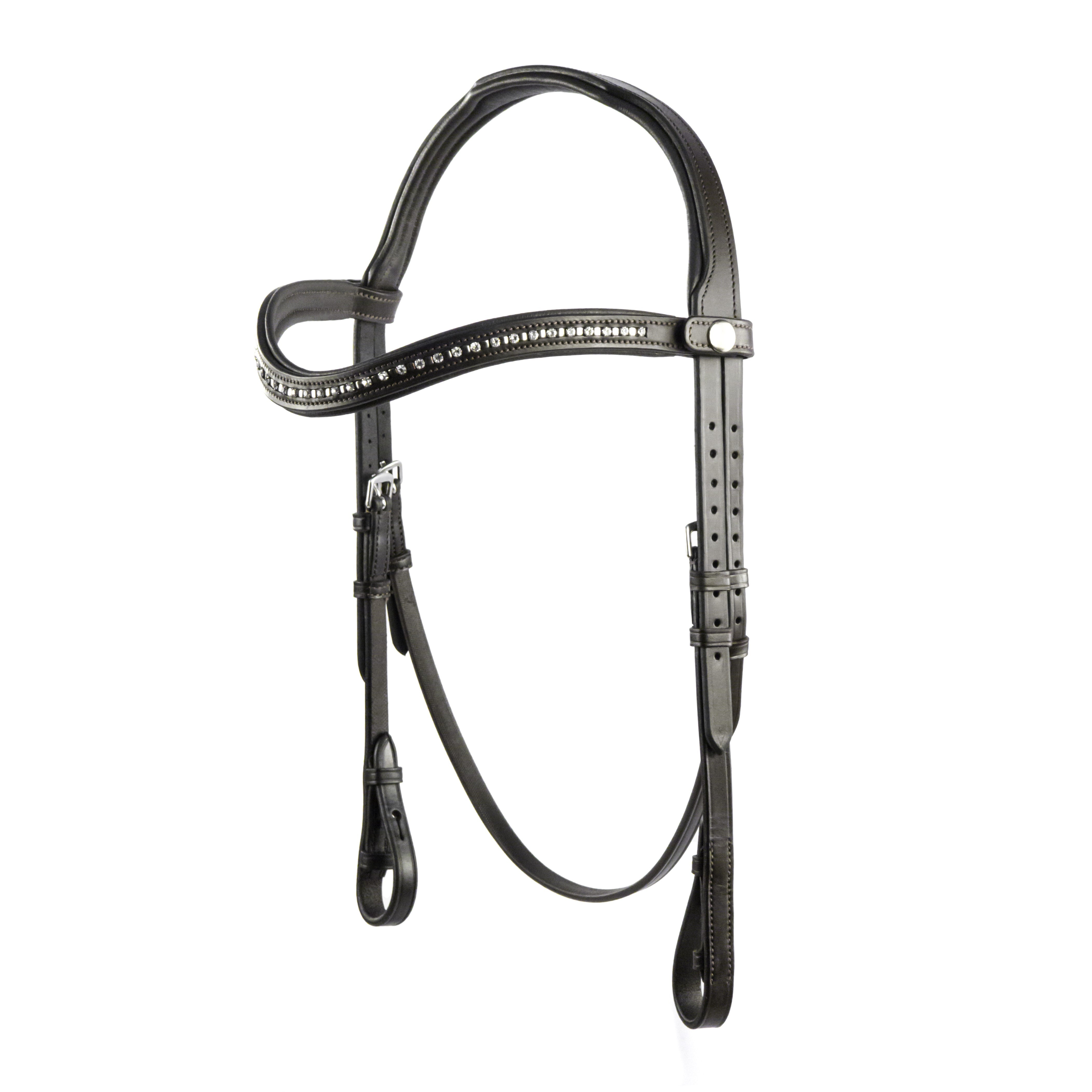 Havana Nosebandless Snaffle Bridle 'Eclipse'