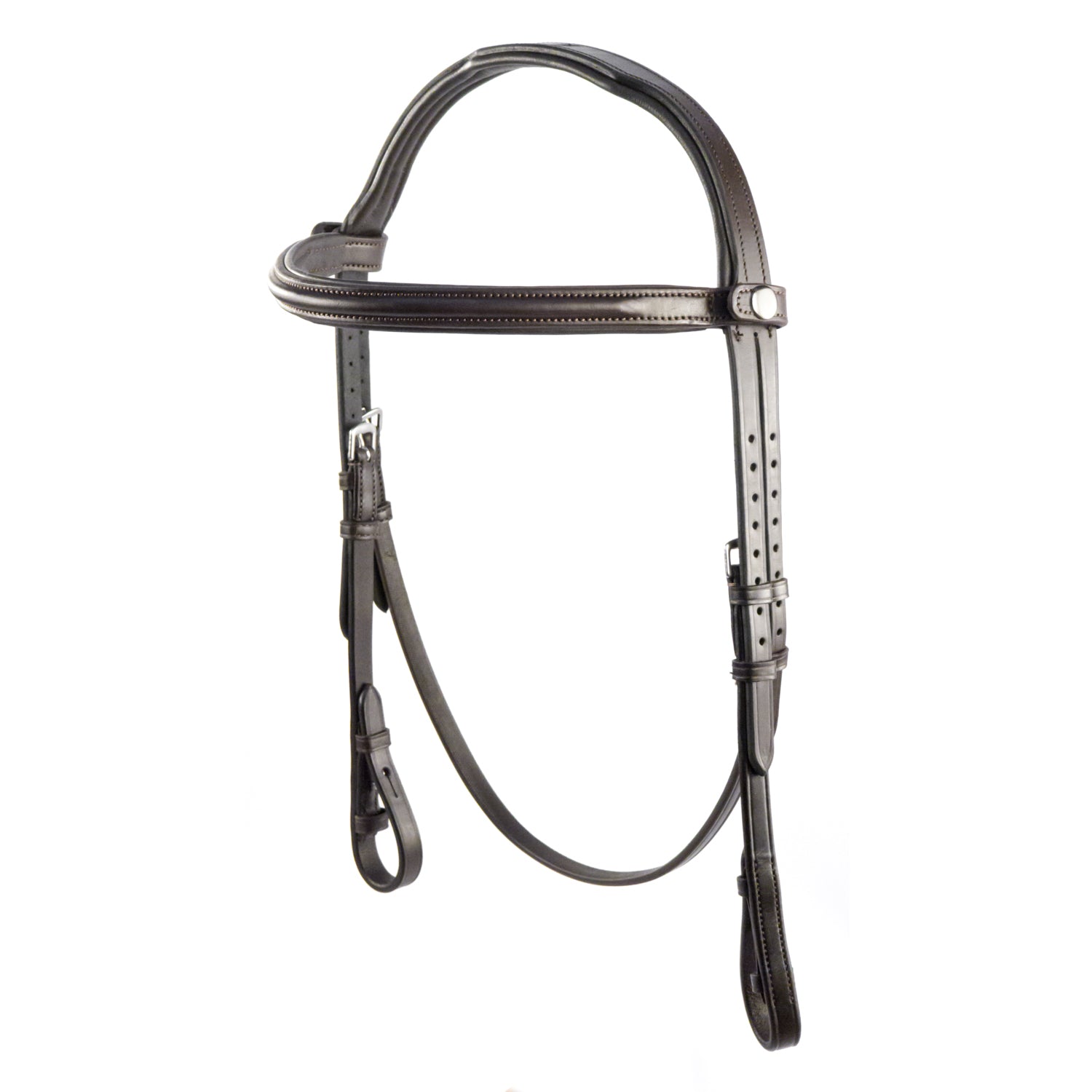 Havana Nosebandless Snaffle Bridle 'Richmond'
