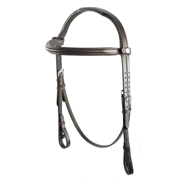 Havana Nosebandless Snaffle Bridle 'Richmond'
