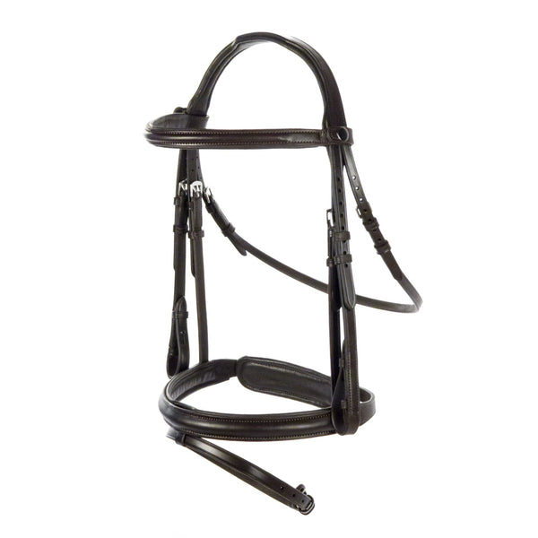 Havana Snaffle Bridle 'Sovereign' - removeable flash