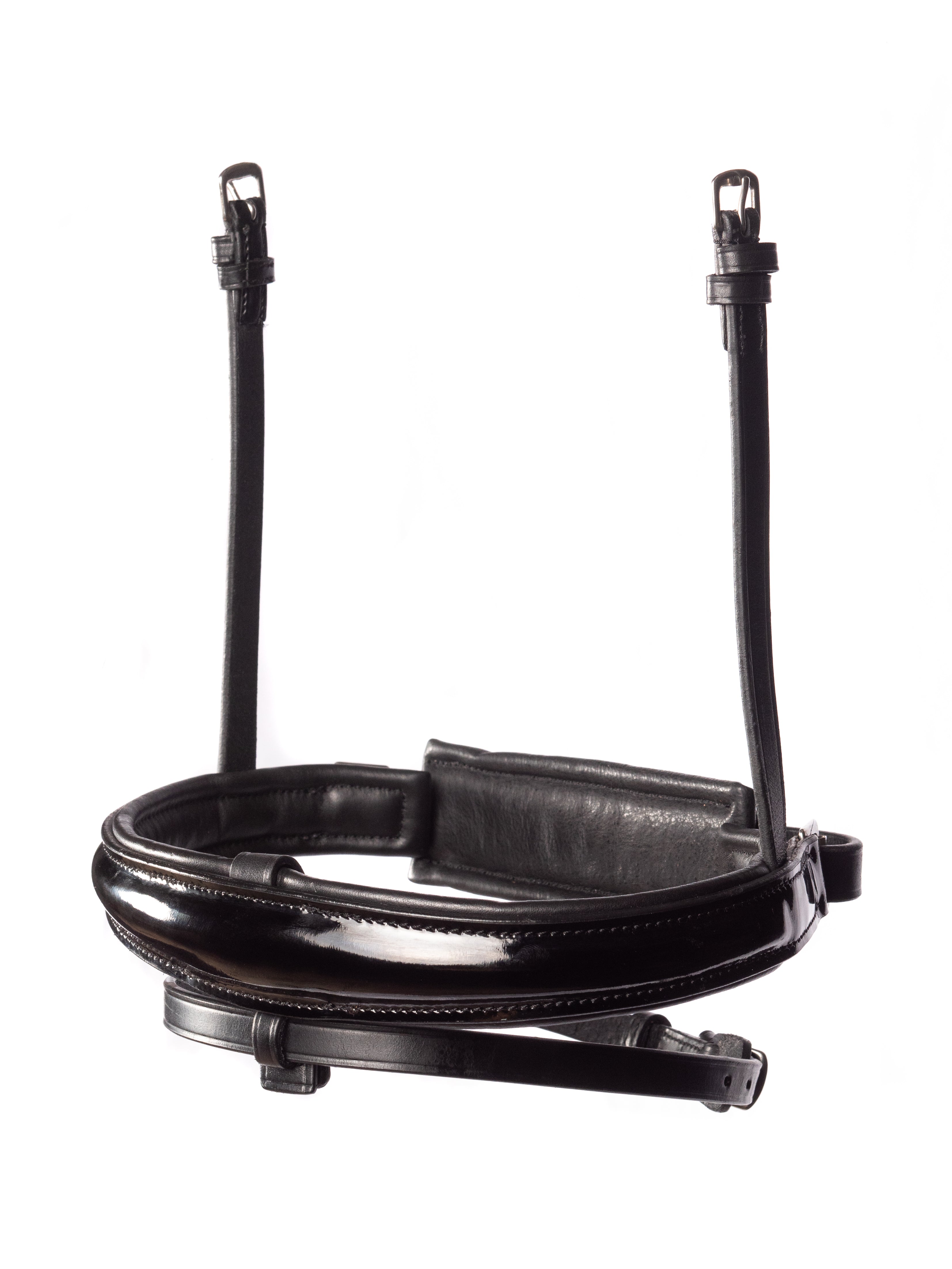 Patent raised converter crank noseband black snaffle bridle