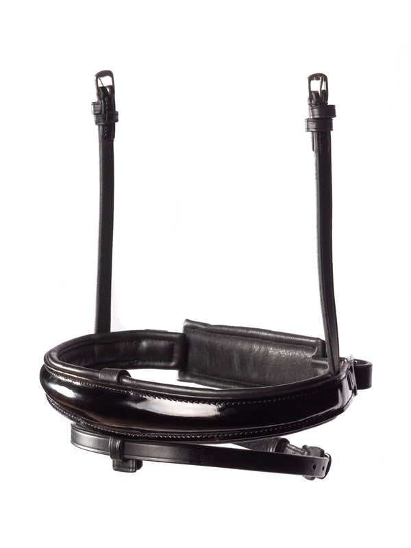 Patent raised converter crank noseband black snaffle bridle