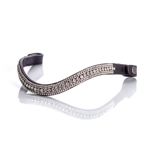 Black Nosebandless Snaffle Bridle 'Jane'