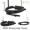 Havana Snaffle Bridle 'Stride' - removable flash