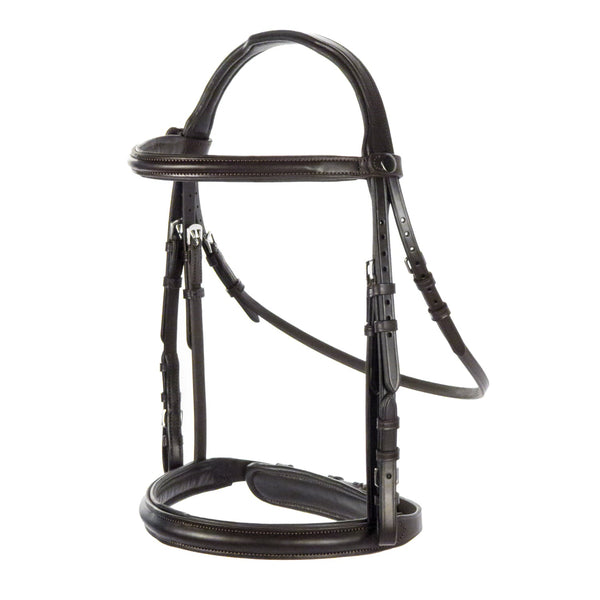 Havana Snaffle Bridle 'Sovereign' - removeable flash