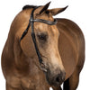S/s Clincher with Silver Piping Wave Gel Browband - Black