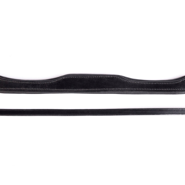 Anatomical Gel Padded with Cut Back Ears 5/8 Crownpiece - Black