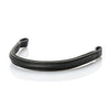 Raised Plain Straight Gel Browband - Black