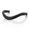 Raised Plain Wave Gel Browband - Black