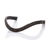 Black Crystal Princess Wave Browband - Black