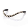 Black and Clear Thin Wave Browband - Black