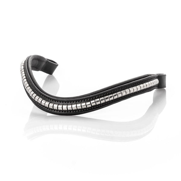 S/s Clincher Wave Gel Browband - Black