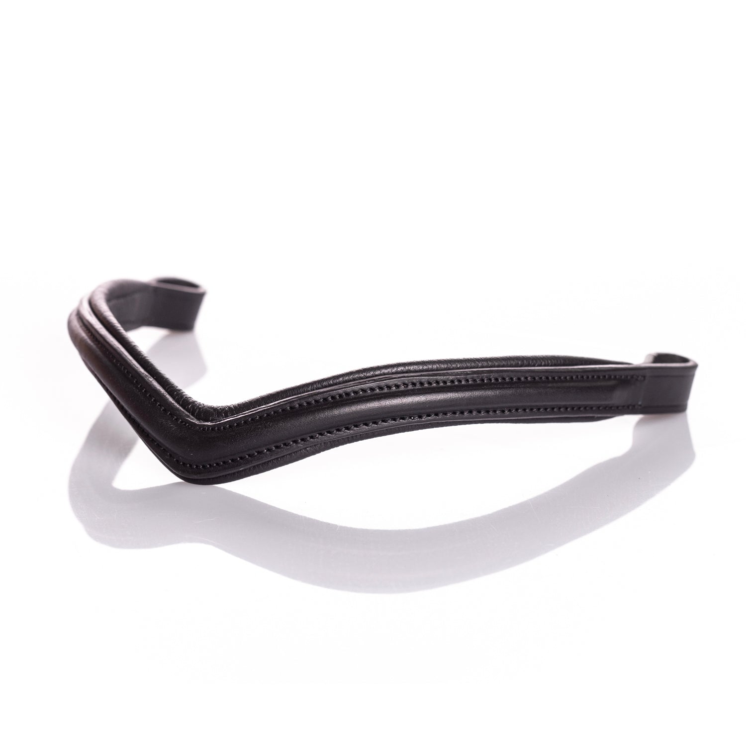 Raised Plain V Gel Browband - Black